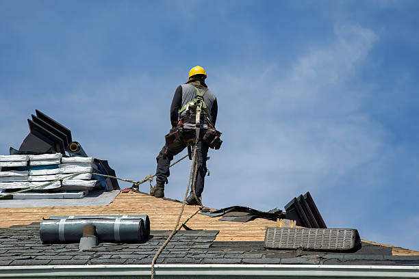 Professional Roof Replacement technician working in Terryville, CT